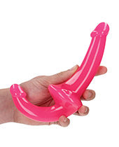 Shots RealRock 6" Strapless Strap On Glow in the Dark - Neon Pink - Empower Pleasure