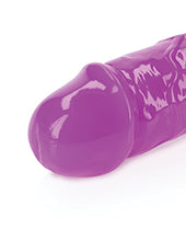 Shots RealRock 15" Double Dong Glow in the Dark - Neon Purple - Empower Pleasure