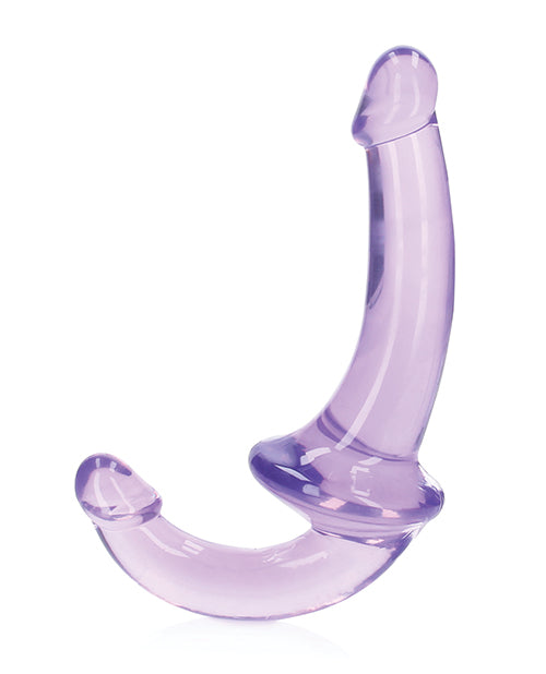 Shots RealRock Crystal Clear 6" Strapless Strap-On - Purple - Empower Pleasure