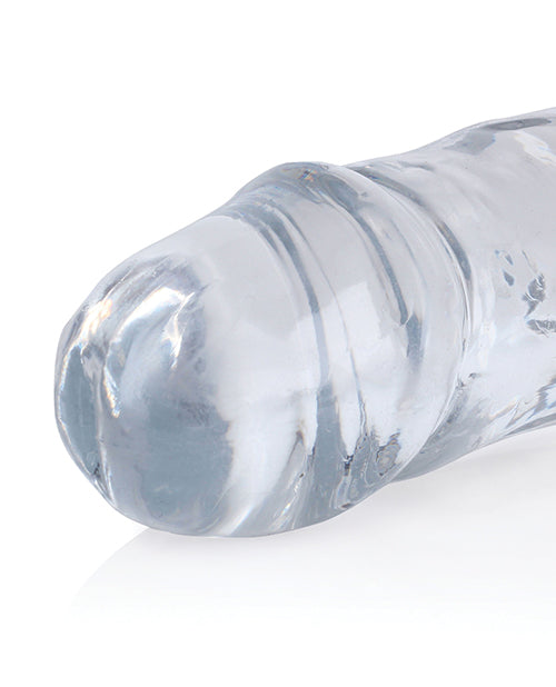 Shots RealRock Crystal Clear 13" Double Dildo - Transparent - Empower Pleasure