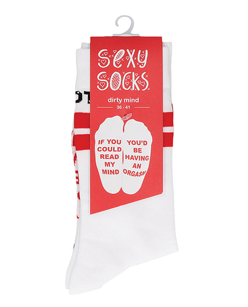 Shots Sexy Socks Dirty Mind - Female - Empower Pleasure