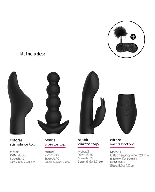 Shots Switch Pleasure Kit #6 - Black - Empower Pleasure