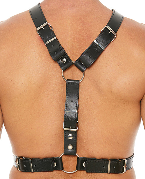 Shots Uomo Men's Harness w/Metal Bit - Black - Empower Pleasure