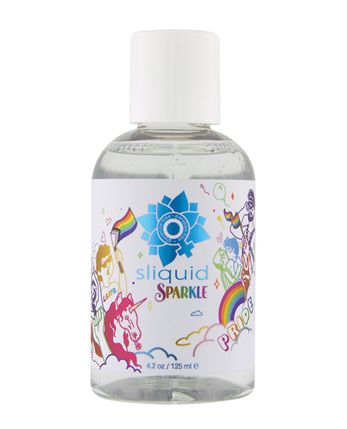 Sliquid Naturals Sparkle Pride Water Based Lube - 4.2 oz - Empower Pleasure