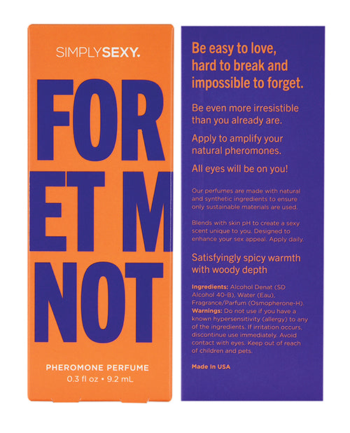 Simply Sexy Pheromone Perfume - .3 oz Forget Me Not - Empower Pleasure