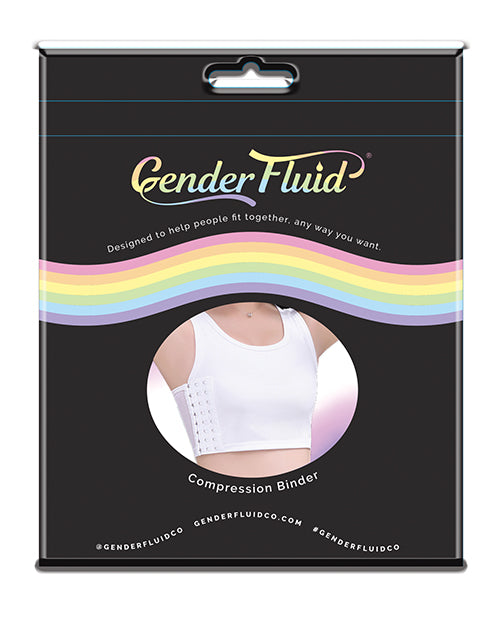 Gender Fluid Chest Compression Binder - M White - Empower Pleasure