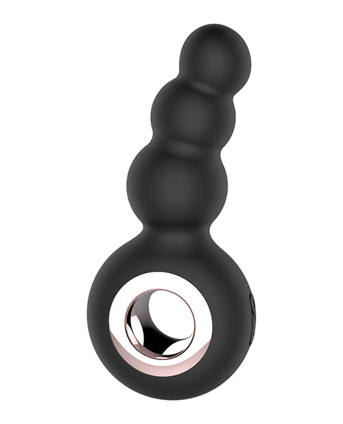 Gender Fluid Quiver Anal Ring Bead Vibe - Black - Empower Pleasure