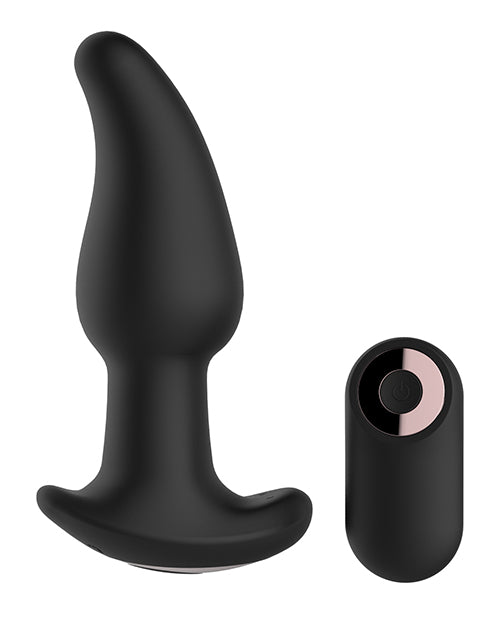 Gender Fluid Twirler Anal Vibe w/Remote - Black - Empower Pleasure