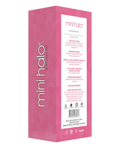 Mini Halo Wireless 20x Wand - Pink Pink - Empower Pleasure