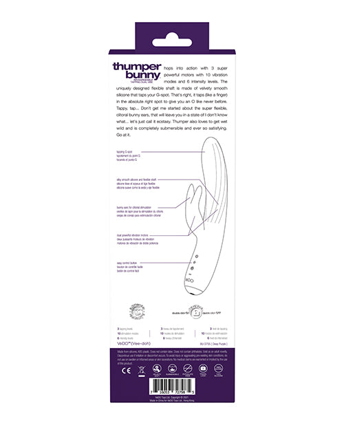 VeDo Thumper Bunny Rechargeable Dual Vibe - Assorted Colors - Empower Pleasure