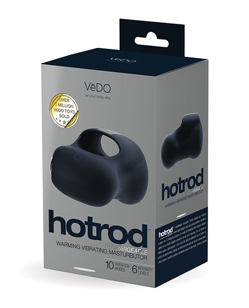 VeDo Hot Rod Rechargeable Warming Masturbator - Just Black