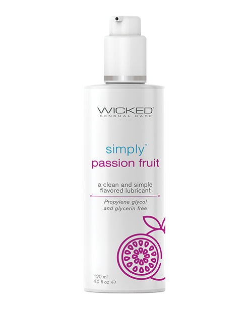 Wicked Sensual Care Simply Water Based Lubricant - 4 oz Passion Fruit - Empower Pleasure