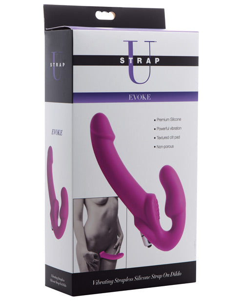 Strap U Vibrating Strapless Silicone Strap on Dildo - Empower Pleasure