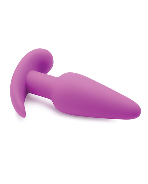 Bang! 21X Vibrating Silicone Butt Plug w/ Remote - Purple - Empower Pleasure