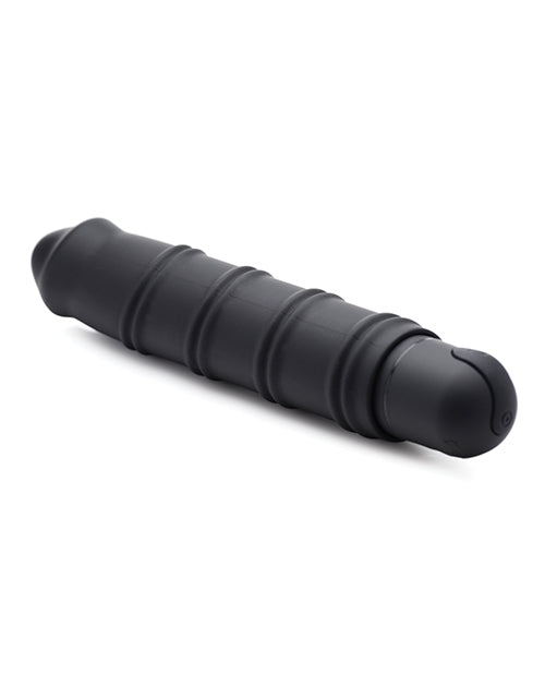 Bang! XL Bullet & Swirl Silicone Sleeve - Black - Empower Pleasure