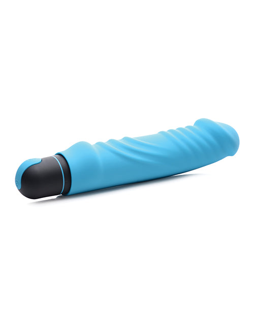 Bang! XL Bullet & Ribbed Silicone Sleeve - Blue - Empower Pleasure