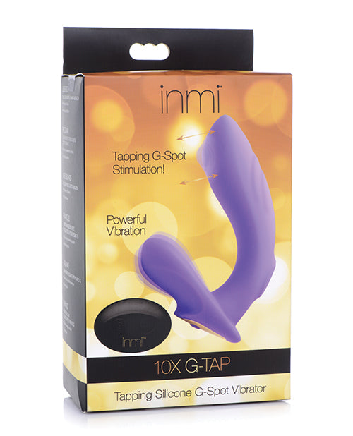 Inmi 10x G-Tap Tapping Silicone G-Spot Vibrator - Purple - Empower Pleasure