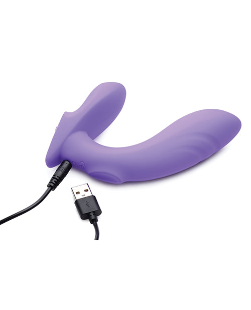 Inmi 10x G-Tap Tapping Silicone G-Spot Vibrator - Purple - Empower Pleasure