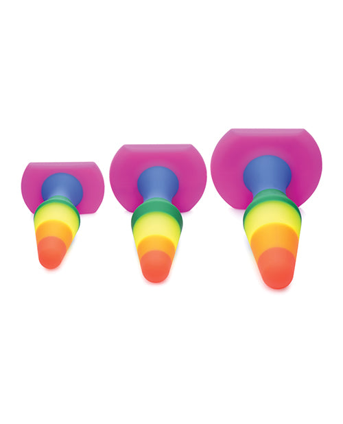 Frisky Rainbow Silicone Anal Trainer Set - Empower Pleasure