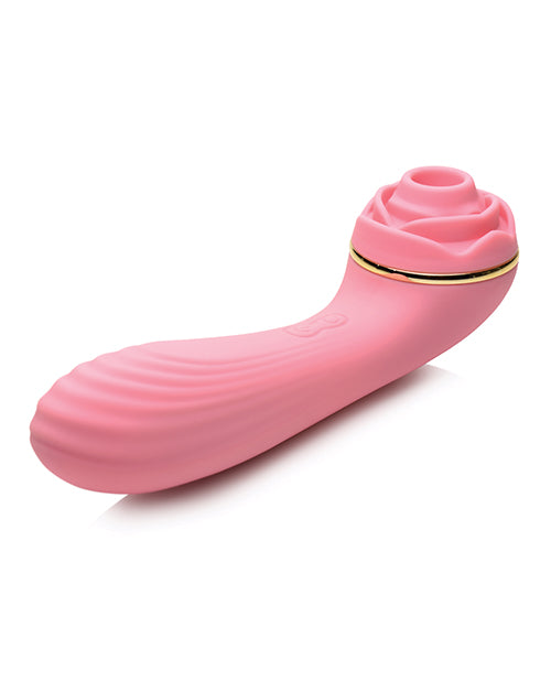 Inmi Bloomgasm Passion Petals 10X Silicone Suction Rose Vibrator - Pink - Empower Pleasure