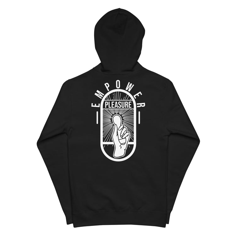 Line Up Unisex Fleece Zip-Up Hoodie - Empower Pleasure