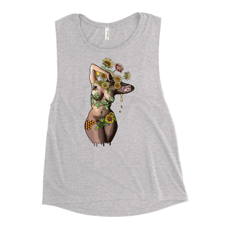 Inflorescence Ladies’ Muscle Tank - Empower Pleasure