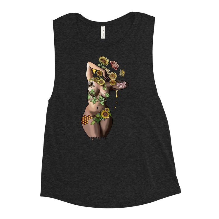 Inflorescence Ladies’ Muscle Tank - Empower Pleasure