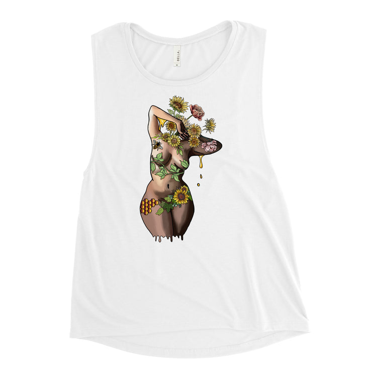 Inflorescence Ladies’ Muscle Tank - Empower Pleasure
