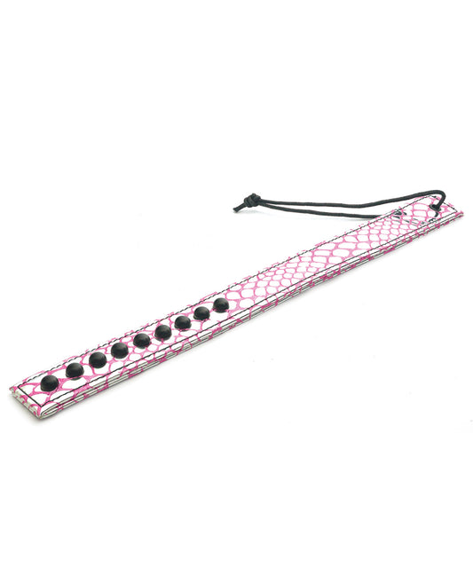 Spartacus Faux Leather Paddle - Pink - Empower Pleasure