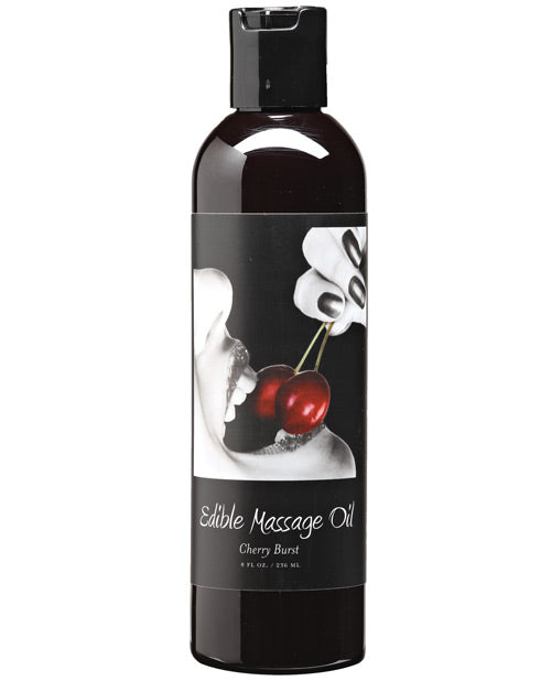 Earthly Body Hemp Edible Massage Oil - 8 oz - Assorted Flavors