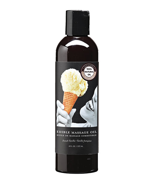 Earthly Body Hemp Edible Massage Oil - 8 oz - Assorted Flavors
