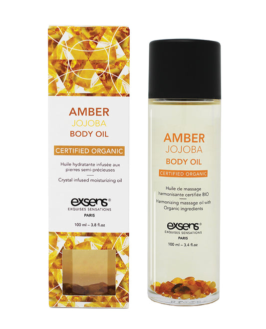 EXSENS of Paris Organic Body Oil with Stones - Assorted Crystals