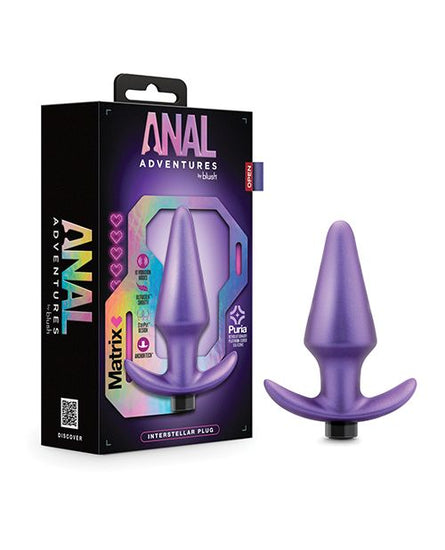 Blush Anal Adventures Matrix Interstellar Plug - Astro Violet - Empower Pleasure