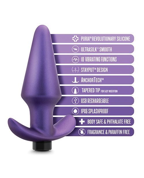 Blush Anal Adventures Matrix Interstellar Plug - Astro Violet - Empower Pleasure