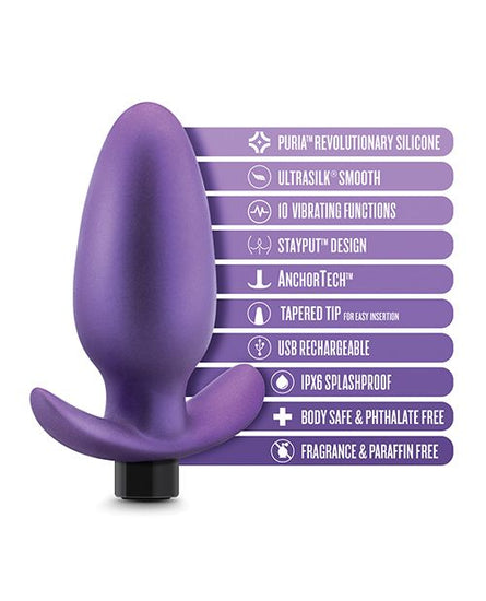 Blush Anal Adventures Matrix Excelsior Plug - Astro Violet - Empower Pleasure