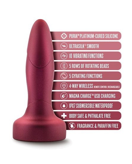 Blush Anal Adventures Matrix Atomic Plug - Martian Wine - Empower Pleasure