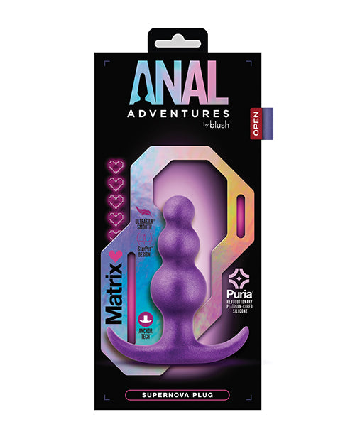 Blush Anal Adventures Matrix Supernova Plug - Purple - Empower Pleasure