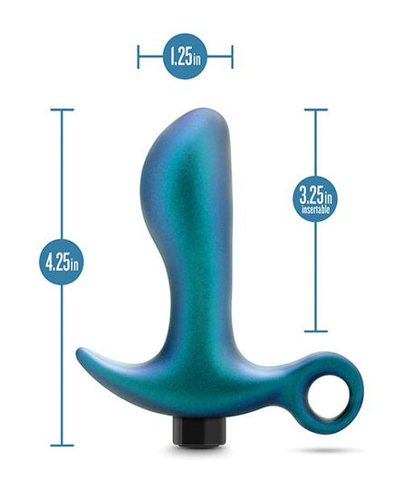 Blush Anal Adventures Matrix Teleportation Plug - Lunar Blue - Empower Pleasure