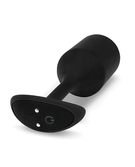 b-Vibe Vibrating Weighted Snug Plug XL - 247 g Black - Empower Pleasure