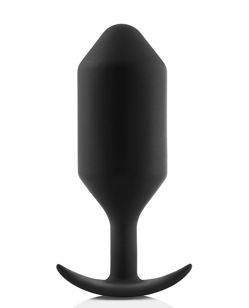 b-Vibe Weighted Snug Plug 7 - 600g - Black - Empower Pleasure