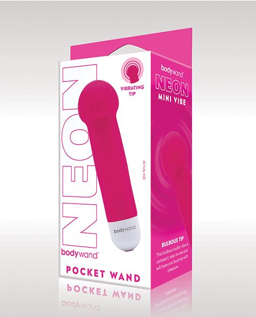 XGen Bodywand Neon Mini Pocket Wand - Neon Pink - Empower Pleasure