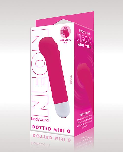 XGen Bodywand Neon Mini Dotted G Vibe - Neon Pink - Empower Pleasure
