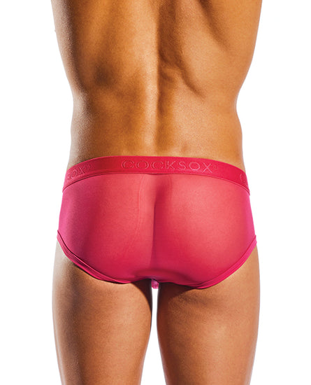 Cocksox Mesh Contour Pouch Sports Brief Fresia Pink MD - Empower Pleasure