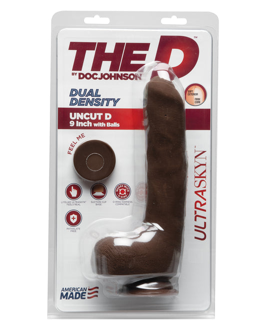 The D 9" Uncut D w/Balls - Assorted Colors