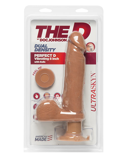 The D 8" Perfect D Vibrating with Balls - Assorted Colors