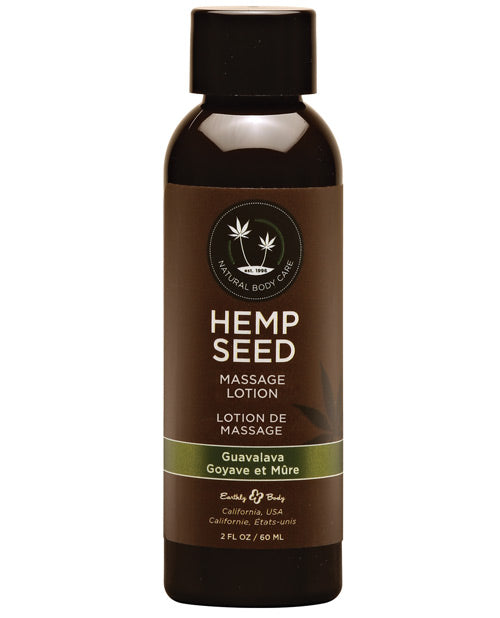 Earthly Body Hemp Seed Massage Lotion - 2 oz - Assorted Scents