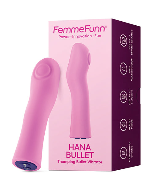 Femme Funn Hana Fingerlike Thumping Bullet - Pink - Empower Pleasure