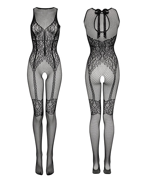 Fifty Shades of Grey Captivate Lacy Body Stocking Black O/S - Empower Pleasure