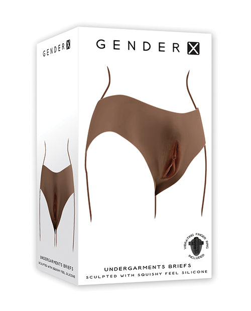 Gender X Vagina Briefs Undergarments - Dark - Empower Pleasure