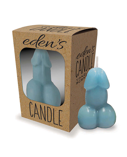 Eden's Penis Candle - Blue - Vanilla - Empower Pleasure